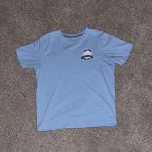 Light Blue Graphic T-Shirt Goat